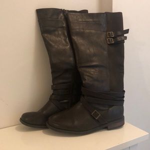 Torrid - brown winter boots. Size 9W.